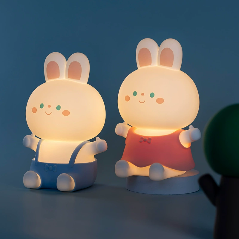 Silicone night light, rabbit for breastfeeding