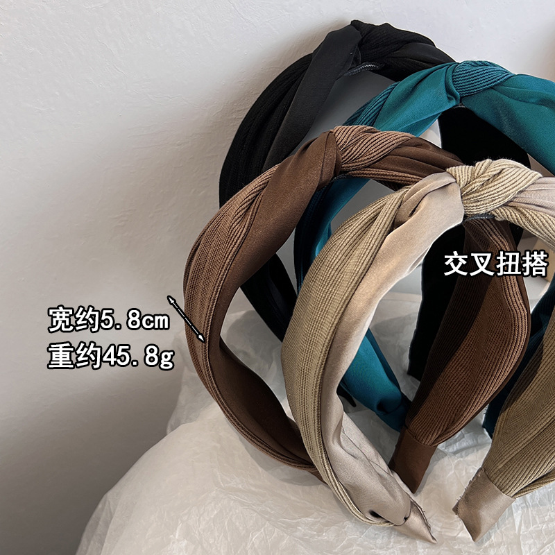 Fashion Bow Knot Cloth Handmade Hair Band 1 Piece display picture 2