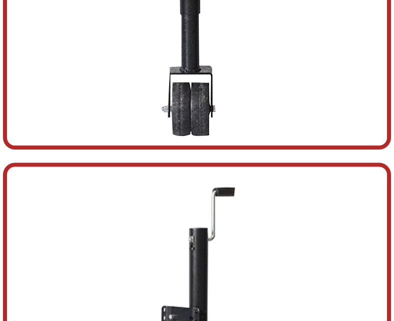 Double-Wheel Model 0kg Top-Of-The-Line Manual Black 6inch Yacht Rv Roof Guide Wheel Sliding Telescopic Support Frame