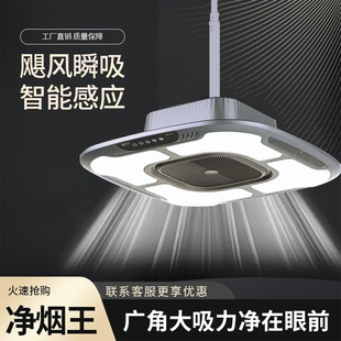 Ultra-Thin Chess and Card Room Smoking Purifier Smoking Mahjong Lamp Low Bass Wide-Angle Smoke Exhaust Smoking Smoking Lifting Chandelier