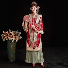 明制汉服婚服结婚中式嫁衣凤冠霞披喜服秀禾服2026春季新款