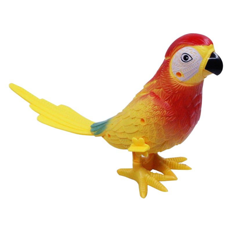 Bobinado reloj juguete loro Navidad parque de atracciones para niños regalo para niños al por mayor juguete para niños empuje