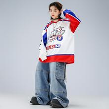 嘻哈童装潮牌街舞儿童潮服男童长袖卫衣套装hiphop男孩酷帅演出服