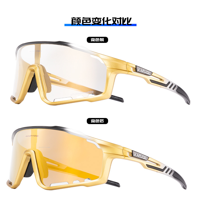 Gafas de Ciclismo Fotocromáticas de TR90 A Prueba de Viento para Deportes al Aire Libre