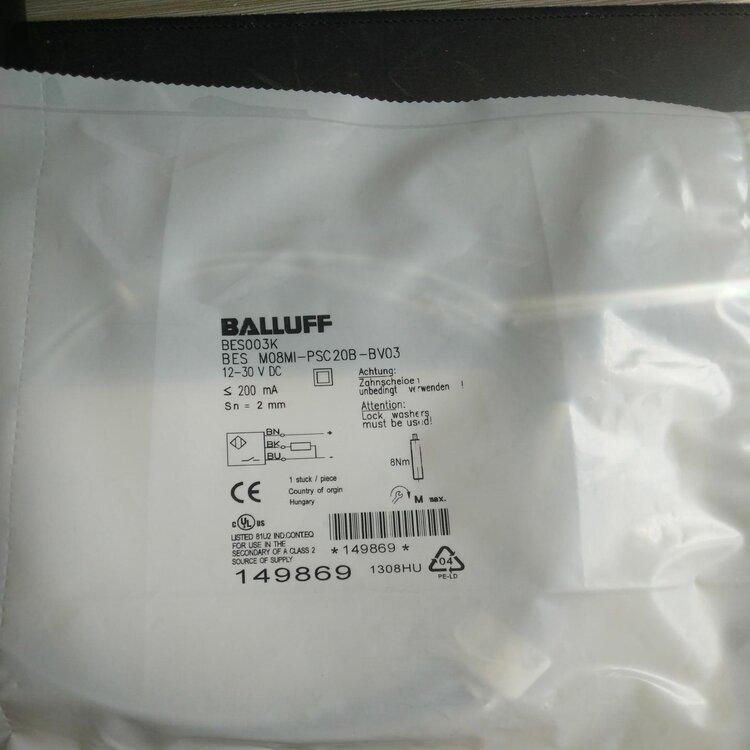 巴鲁夫电感式接近开关 BES M30MI-PSC10B-S04K订货号BES00A4全新