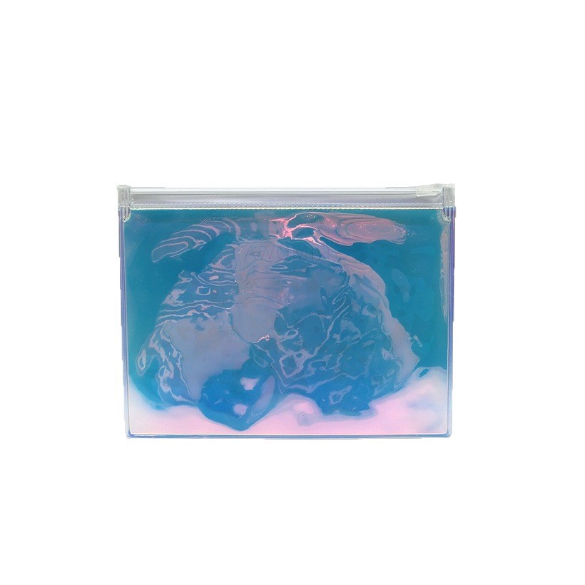 ���Ҷ��� ͸���ò������װ�� PVC��ױ�������� �ӿ�ӡLOGO