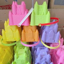 儿童沙滩玩具套装玩沙工具沙滩桶沙滩城堡型水桶海边捕鱼水桶2元