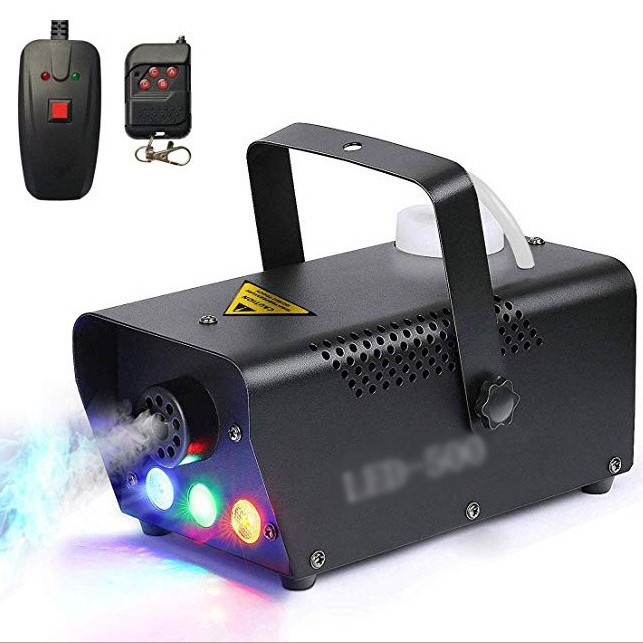 LED400W/500W control remoto máquina de humo de control de alambre rojo verde azul colorido largo brillante EFECTO DE ETAPA generador de humo