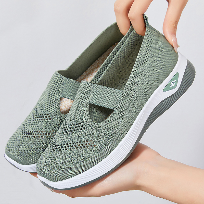 Zapatos individuales verano mujer todo-fósforo boca baja zapatos individuales transfronterizos temu venta al por mayor zapatos perezosos casuales para mujer zapatos de madre de un pie