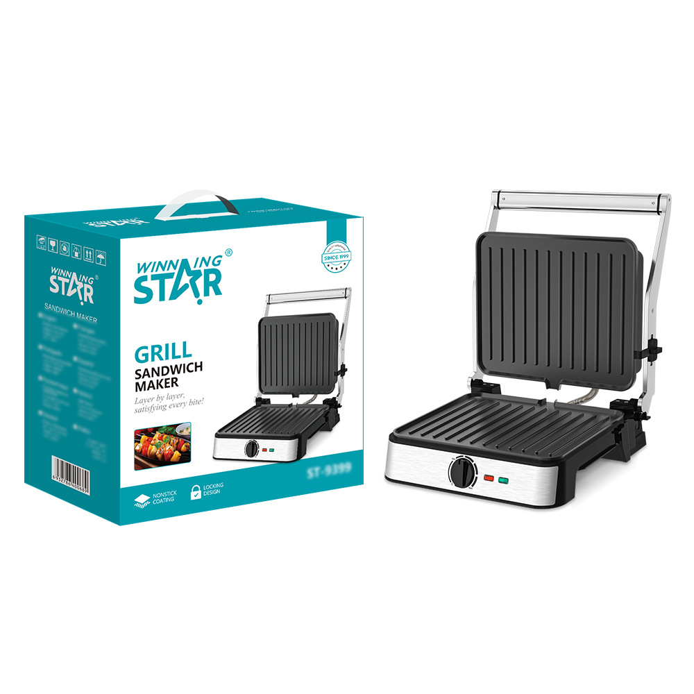 Winningstar bistec frito transfronterizo sándwich barbacoa multifunción panini sándwich máquina de barbacoa