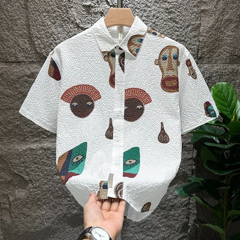 Design Sense Short-sleeved Shirt Men's 2025 Spring/Summer New Arrival All-match Fashion Casual Niche Mens Shirt Design Sense Short-sleeved Shirt Men's 2025 Spring/Summer New Arrival All-match Fashion Casual Niche Mens Shirt