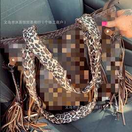 亚马逊爆款包包wish热销流苏斜挎包棋盘格子豹纹奶牛外贸包包