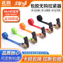 拉紧器捆绑带2.5cm包胶无钩拉紧器货车紧绳器货物绑带无钩收紧器