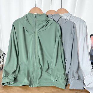 Children's Boys' Coat Sunscreen Clothing 2024 New Summer Anti-UV Breathable Cold Outdoor Clothing for Large Children