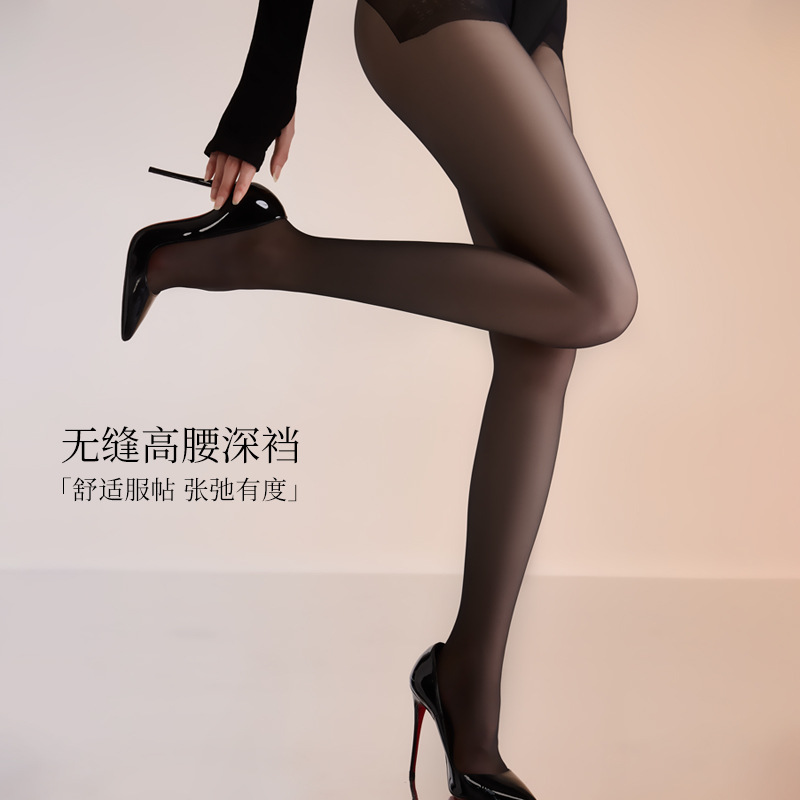 Medias sin costuras de dama anti-hock silk durable verano ultra delgada no se caiga el archivo de seda anti-hock silk pantalones negras