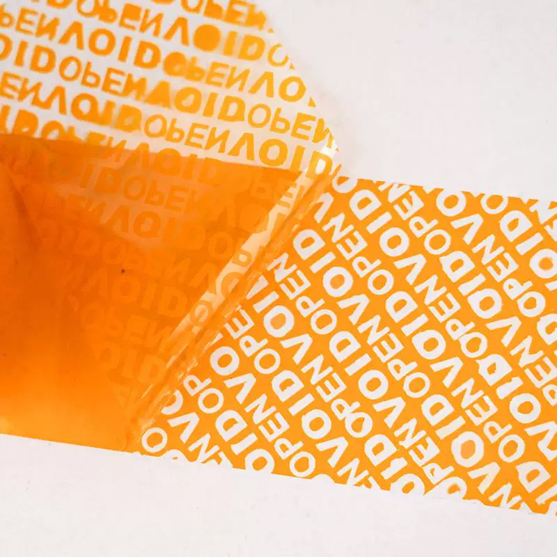 Cinta anti-falsificación personalizada VOID OPEN revela caracteres retenidos, anti-robo desechable, anti-caída, anti-desmontaje y anti-manipulación