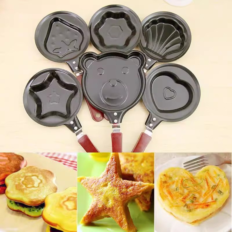 Heart-shaped Non-stick Mini Frying Pan For Creative Breakfast_voghion.com