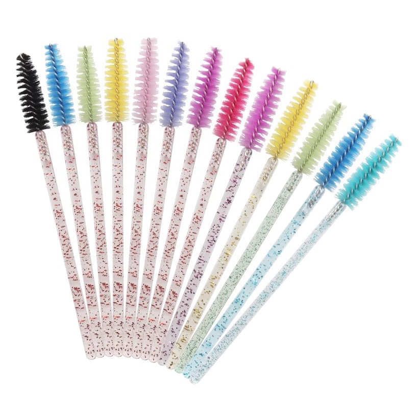 Wanjia Embroidery Crystal Spiral Eyelash Brush Extremely Fine Eyelash Wedding Eyelash Special Color Disposable Eyelash Brush