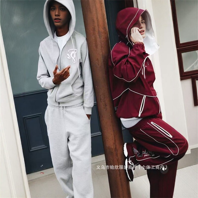2026 Fashion Casual Trendy Brand Simple Embroidered Sports Suit for Men and Women, Spring and Autumn Loose Sweatshirt and Sweatpants Two-Piece Set 2026 Fashion Casual Trendy Brand Simple Embroidered Sports Suit for Men and Women, Spring and Autumn Loose Sweatshirt and Sweatpants Two-Piece Set