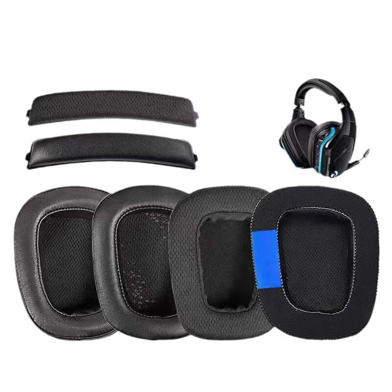 Applicable to Logitech Logitech G633 G933 earphone cover sponge cover Earmuffs Ear cotton earmuffs earphone cover head beam Applicable to Logitech Logitech G633 G933 earphone cover sponge cover Earmuffs Ear cotton earmuffs earphone cover head beam
