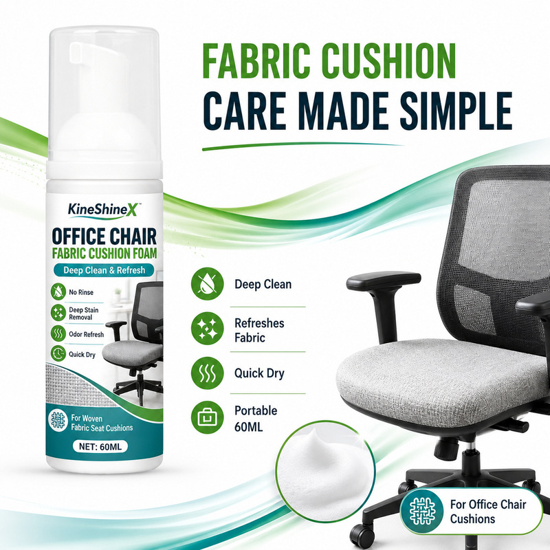 Kineshinex Fabric Office Chair Cleaning Foam, No-Rinse Deep Stain Removal and Odor Removal Sofa Cleaning Mousse Kineshinex Fabric Office Chair Cleaning Foam, No-Rinse Deep Stain Removal and Odor Removal Sofa Cleaning Mousse