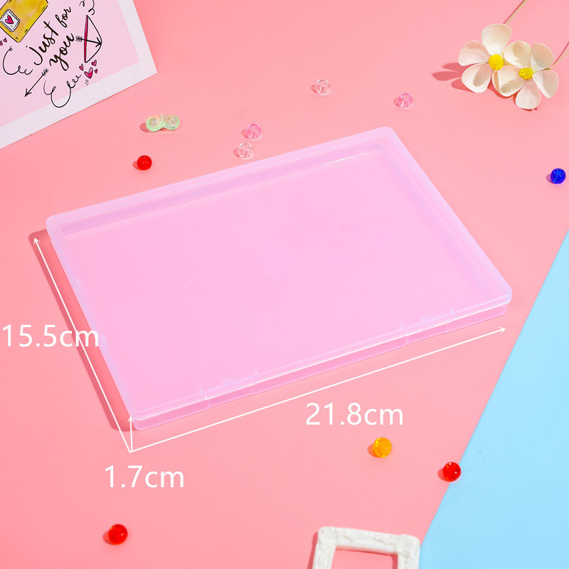長方形の透明なつや消しのアクセサリの部品の収納箱のプラスチックの平たい箱の文房具の包装箱の空の箱のアマゾン|undefined