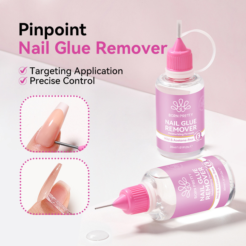 Born Pretty Needle Tube Glue Remover Does Not Hurt Your Hands, Powerful Glue Remover, Softener, Nail Glue Solvent