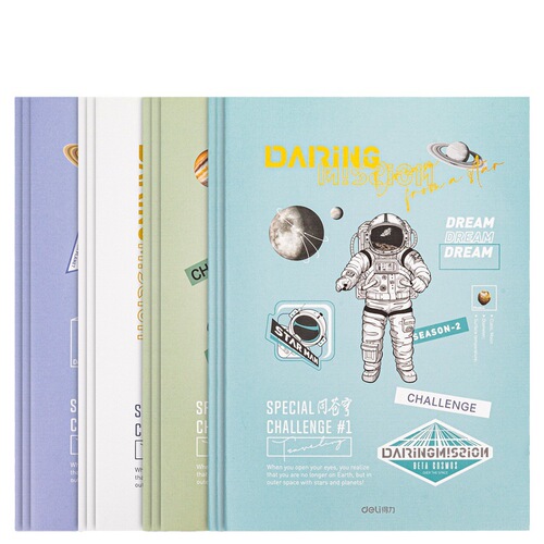 Deli soft copy small fresh student homework notebook A5 stitched book 40 pages soft surface copy stationery wholesale
