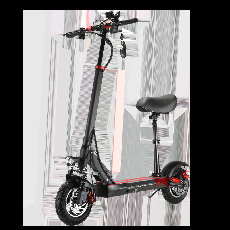 Factory Direct Supply Export Lithium Battery 48V Electric Scooter Folding Adult Skateboard Mobility Scooter Pedal Driving