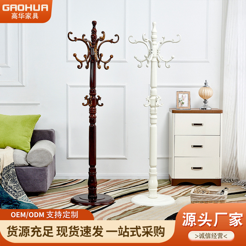 도매 코트 랙 바닥 침실 홈 거실 다목적 가방 랙 옷 랙 유럽 스타일 수직 옷 랙