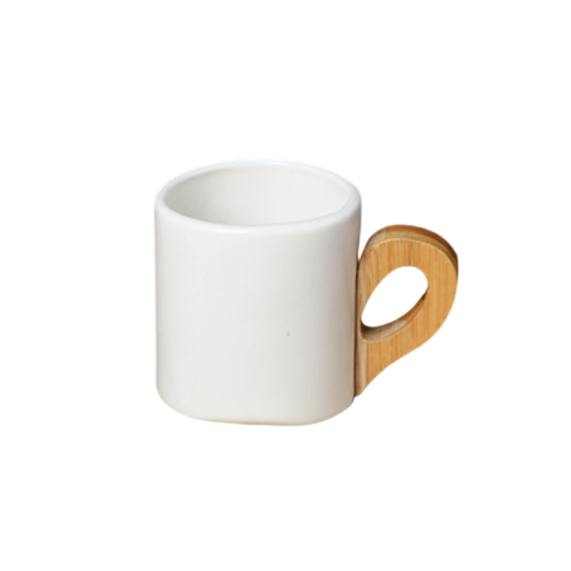 Día del maestro europeo transfronterizo de alta temperatura regalo de mano taza de café de oficina de desayuno casero taza de cerámica de bambú image 9