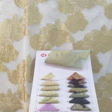 金丝剪花 春夏雪纺女装 衬衫连衣裙汉服面料 金属丝花朵剪花系列