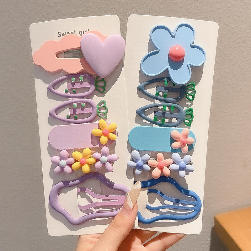 2024 nuevo clip BB de color lindo clip de cabello de boca de pato chica lateral clip de frange para niños tocado tarjeta de cabello rotura