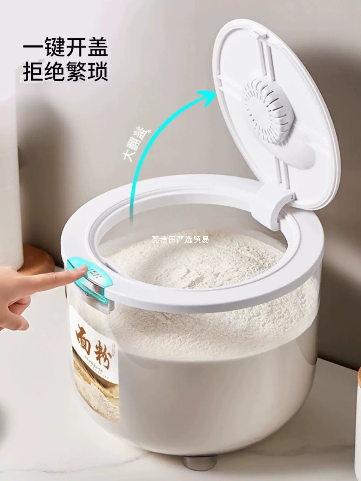 Storage box, capacious rice tank, storage system, insect and moisture protection