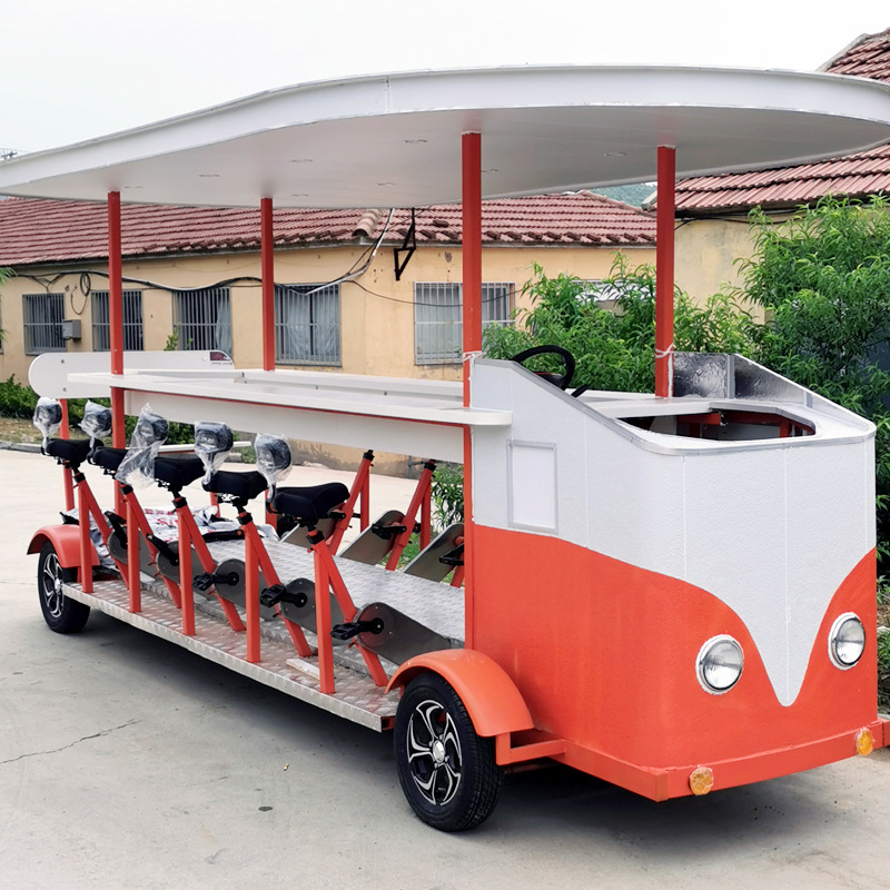 Scenic spot Sightseeing Bar car Beer Pedal Bicycle Multiplayer Riding Sightseeing Bus Individuation customized Deposit