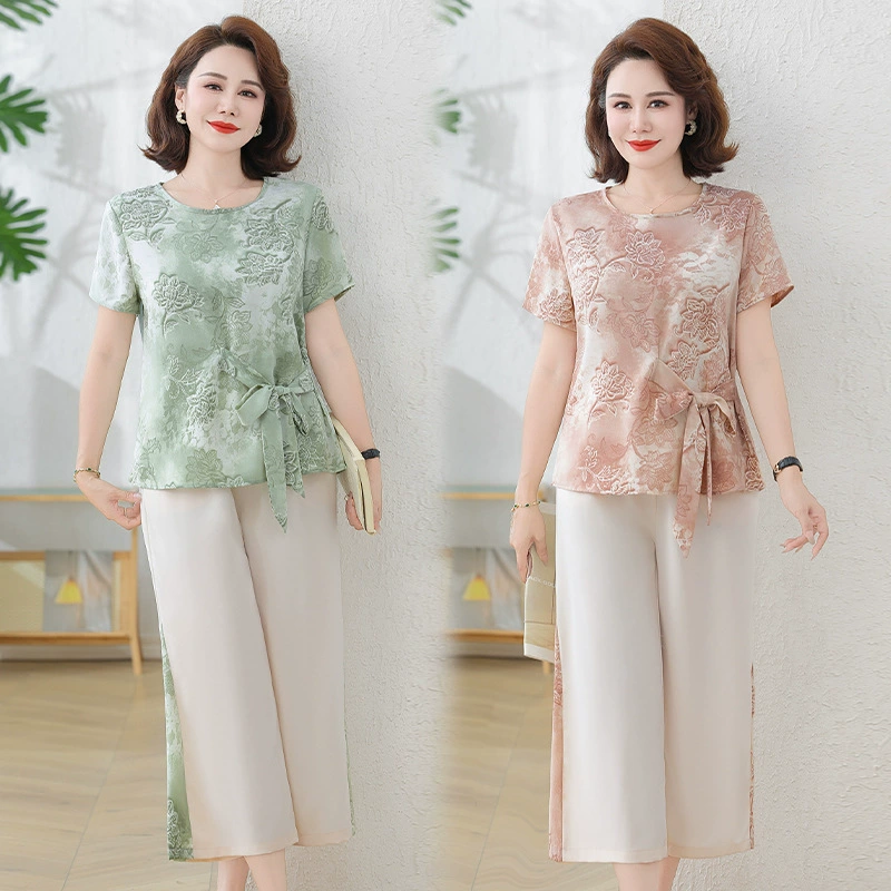 Мама лето новый новый национальный ветер пуговицы с короткими рукавами рубашка с нижним дном