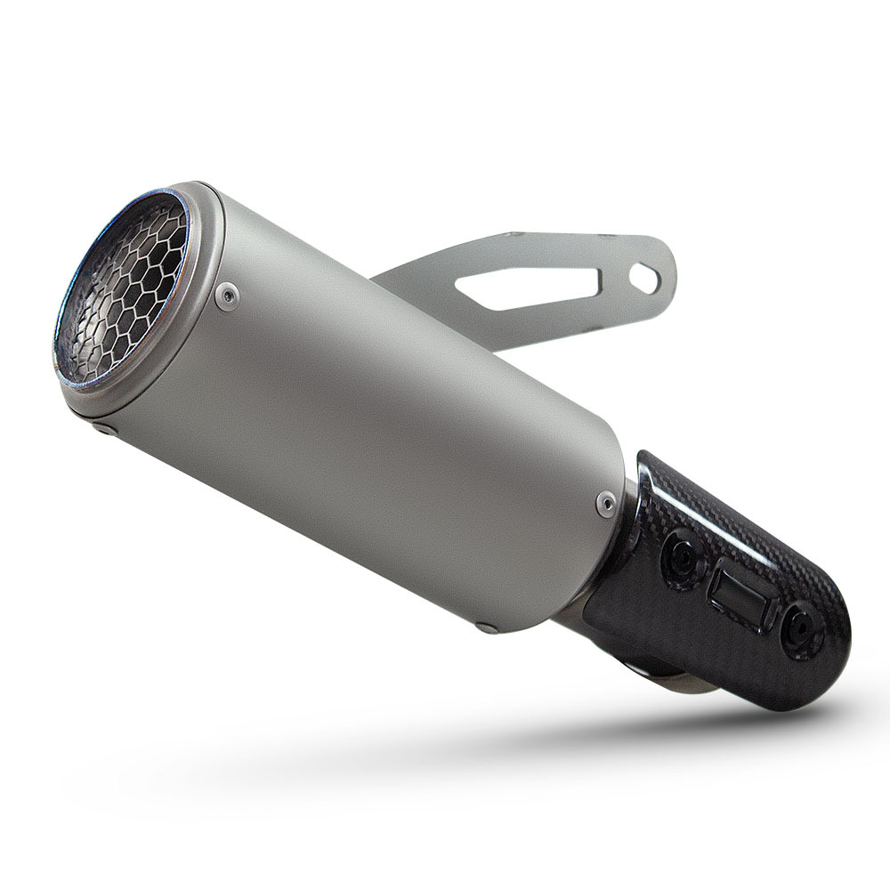 Motorcycle Exhaust Pipe Modification S1000Rr Titanium Alloy Integrated Mid-Tail Section Silencer 2019-2026