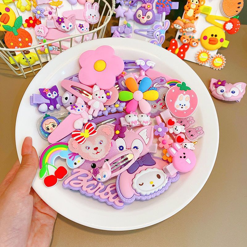 Cutie Kids Hairpin Set Coreano Baby Broken Hairpin Girl Back Brain Hairpin tocado de dibujos animados conejo frange clip