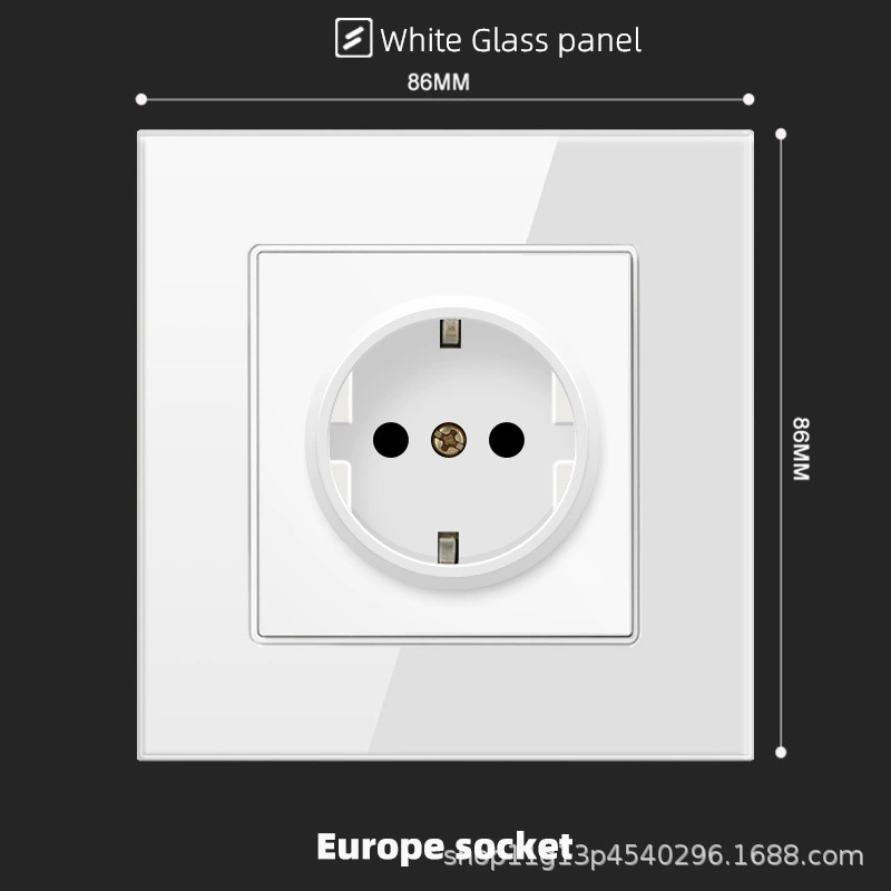Тип 86 панельная розетка европейского/немецкого стандарта, Type-C+USB, 16A