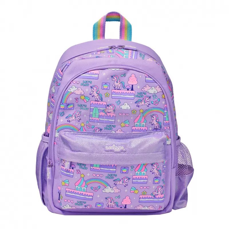 Australia Smiggle caricatura mochila de tamaño medio jardín de infantes mochila de hombro 3D con sombrero de caricatura