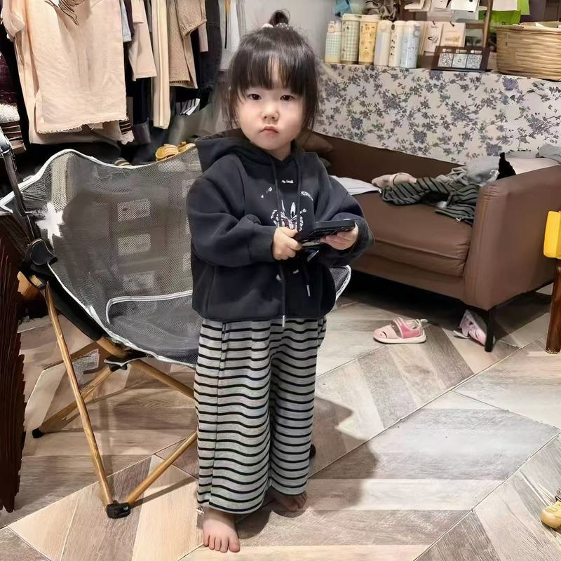 儿童运动套装2025秋季新款女童春秋裤子上衣卡通男童洋气卫衣卫裤|undefined