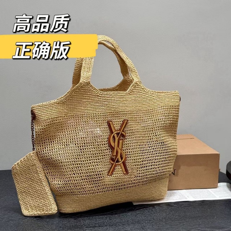 新款草编沙滩包杨老师单肩购物袋跨境2025镂空编织度假包大容量|undefined
