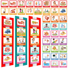 跨境儿童视觉时间图表非语言沟通视觉辅助日程安排规划日常卡片