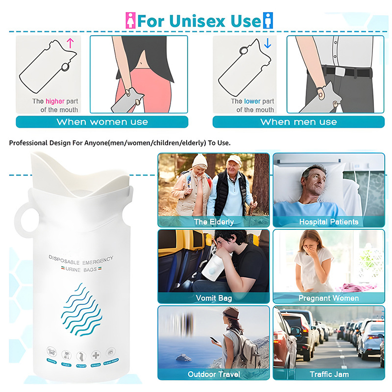 Car emergency urine bag travel disposable urine bag unisex portable urinal coach vomit bag
