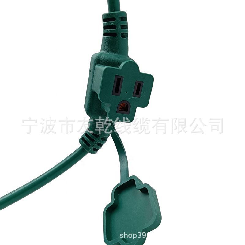 Nema 5-15P to Nema 5-15R 3 Outlet Us Electrical Plug No Socket Retractable Ac