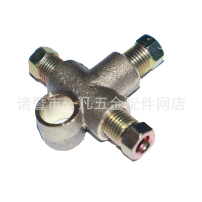 Wholesale tee accessories car brake brake accessories oil pipe tee copper accessories (Tubing) - pj002
