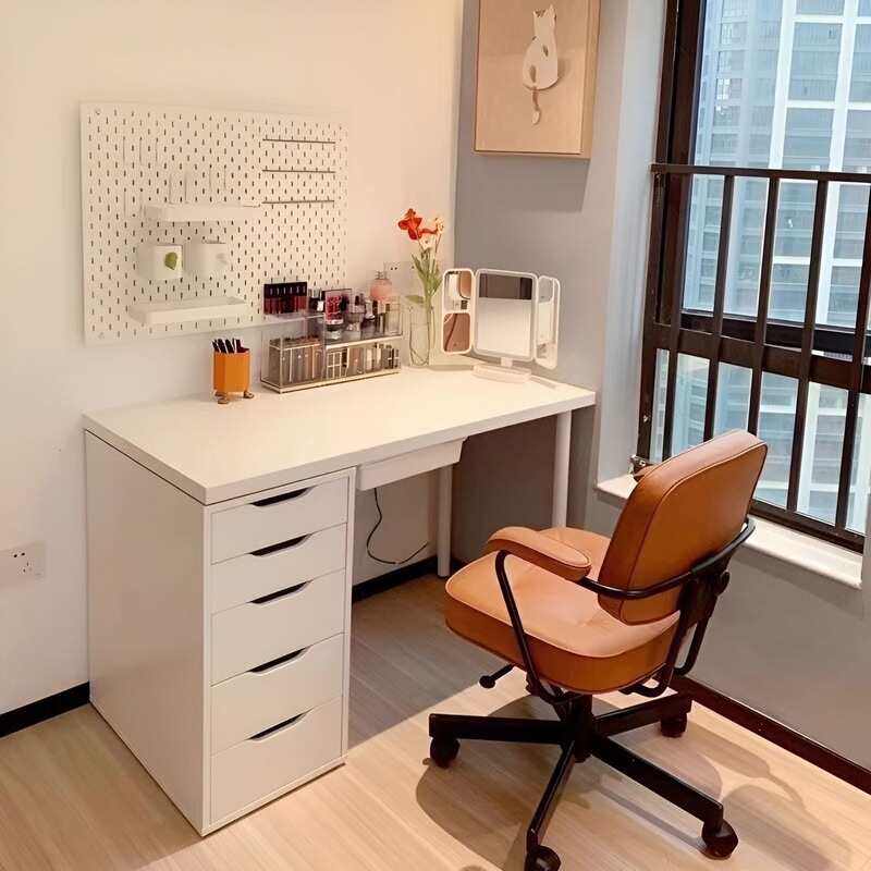 Desk with drawers, simple home decor, popular online model, computer desk, study desk, home use, student single/double person office desk Desk with drawers, simple home decor, popular online model, computer desk, study desk, home use, student single/double person office desk