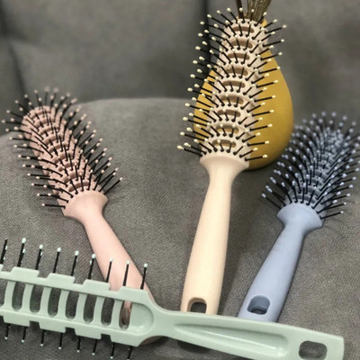 new pattern colour Ribs comb Nine rows of comb modelling Hairdressing tool
