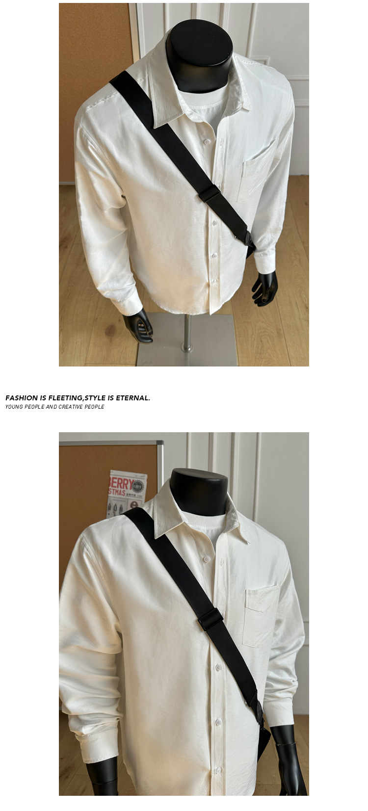 Retro Casual Herren Langarmhemd Einfarbig Modernes Herrenoberteil_voghion.com