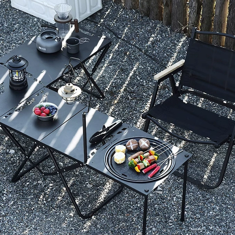 Открытый IGT складной стол черный ветер портативная доска комбинированный стол для кемпинга пикник для барбекю интеграции